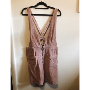 WILD FABLE PINK OVERALL SKIRT-SUIT